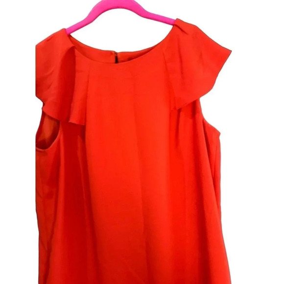 Banana Republic Women's Red Sleeveless Mini Shift Dress Size 14 - Picture 4 of 4